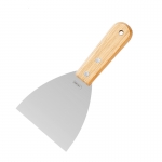 Wooden handle putty knife